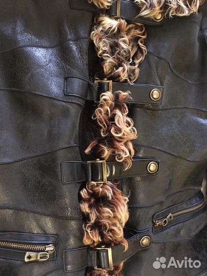 Куртка кожаная зимняя