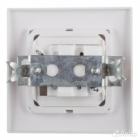 Выключатель с рамкой svet одноклавишный скрытая установка белый