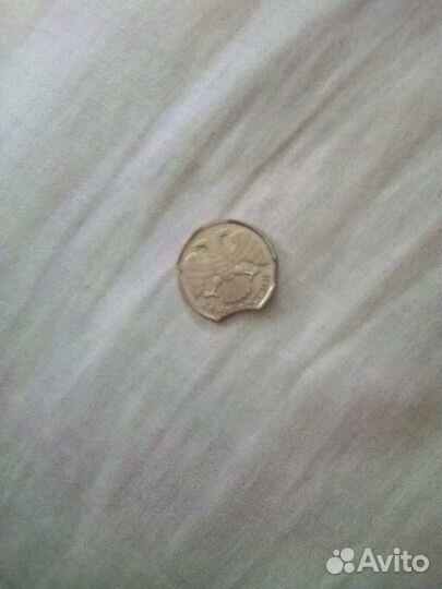 Монета брак,с двойным выкусом