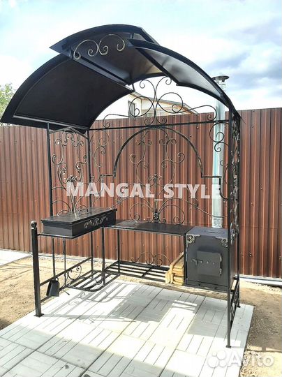 Мангал с крышей