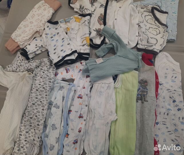 Вещи пакетом на мальчика с рождения до 3 месяцев
