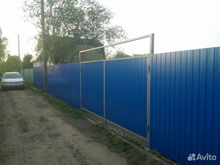 Ворота распашные для дачи