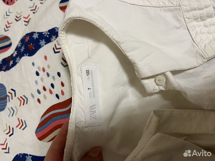 Рубашка zara для девочки 122