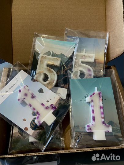 Свечи цифры на торт