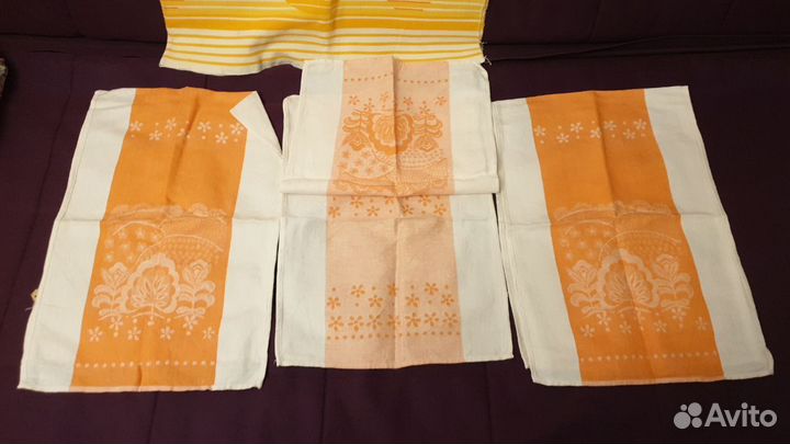 Полотенца льняные, вафельные СССР