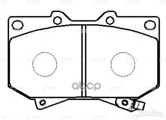 GK1044 колодки дисковые передние Toyota Land C
