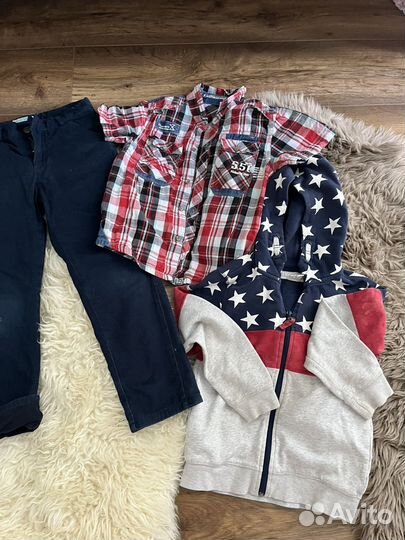 Рубашки и кофта Adidas пакетом 44-46 р