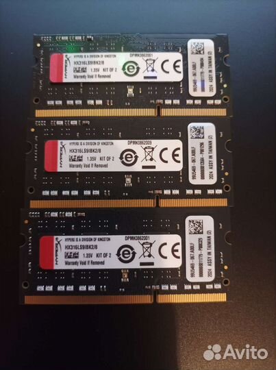 Оперативная память hyperx impact ddr3 4gb