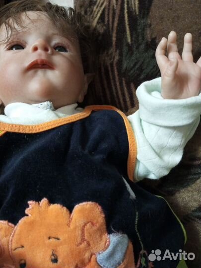 Кукла реборн мальчик полностью силиконовая 50см