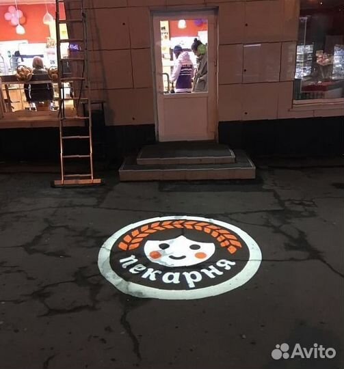 Гобо проектор - реклама без согласования с админис