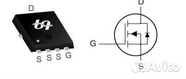 Микросхема QM3004M3 N-Channel MOSFET 30V 46A prpa