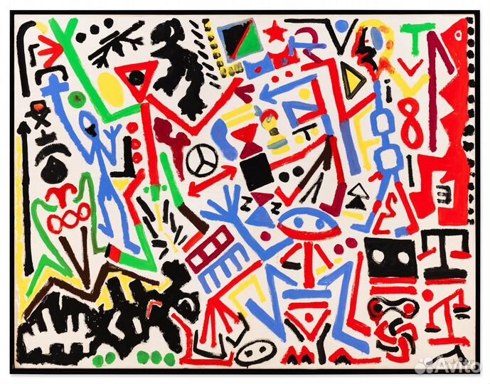 Подлинная Картина Художник A.R. Penck (1939-2017)