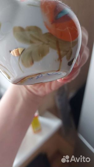 Чайник заварочный фарфоровый СССР Городница