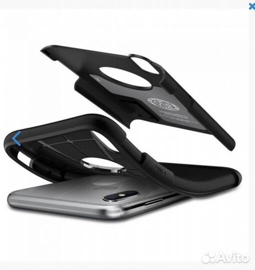 Чехол spigen для iPhone XS - Slim Armor - Черный о