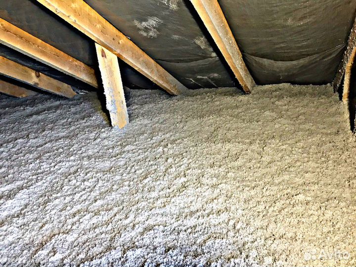 Эковата EcoFiber-утеплитель для мансард, стен,пола
