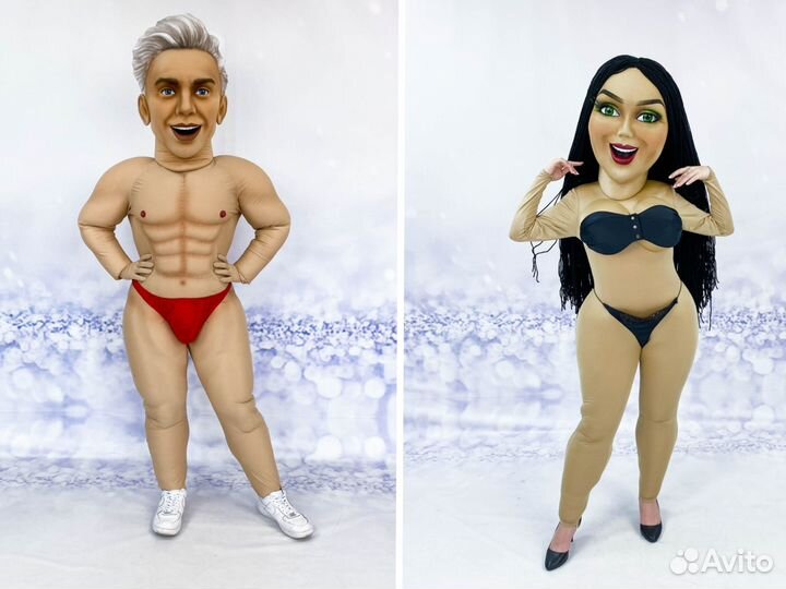 Ростовые куклы стриптизеров, звезд эстрады