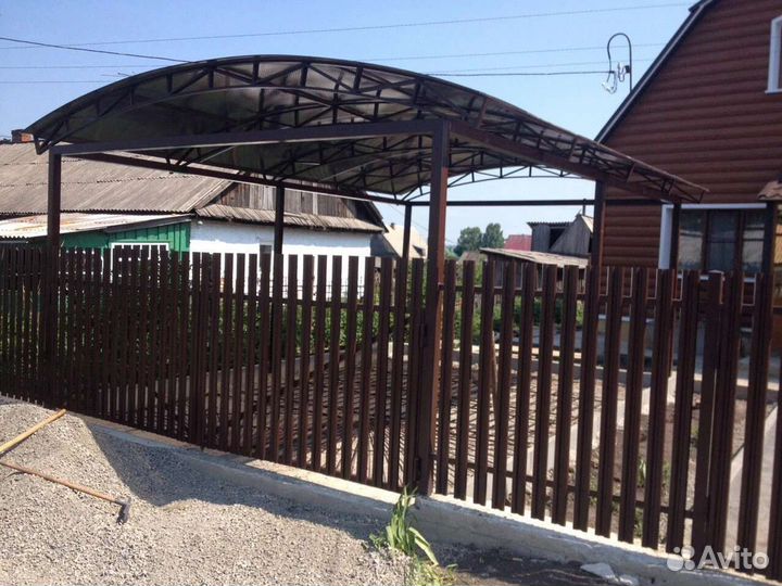 Заборы,навесы,крыши,фундаменты,полы