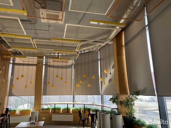 Рулонные шторы на панорамные окна