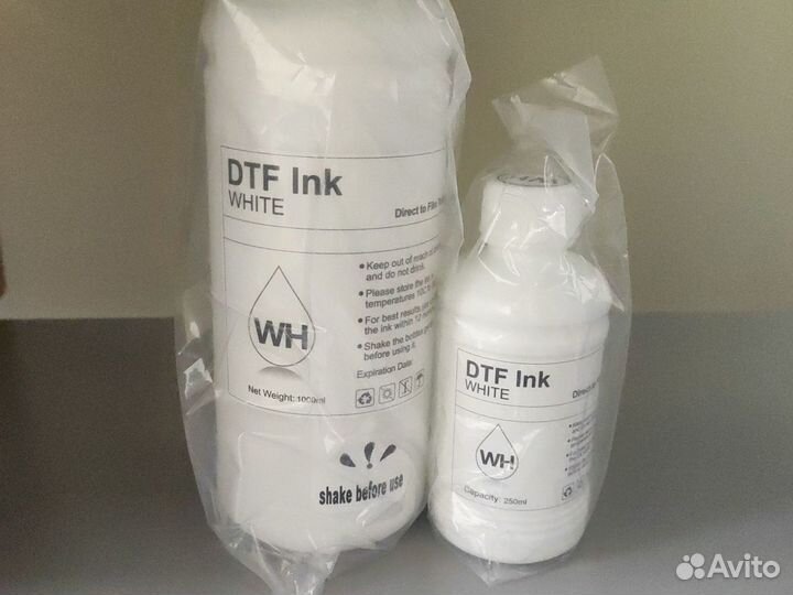 Чернила белые для DTF 250 мл и 1 литр