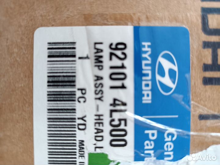 Hyundai Solaris фара левая оригинал