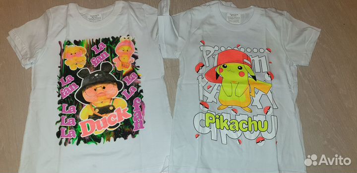 Футболки светящиеся белые