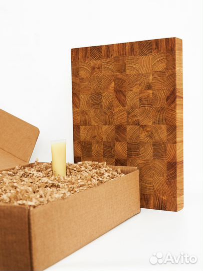 Торцевая разделочная доска из дуба