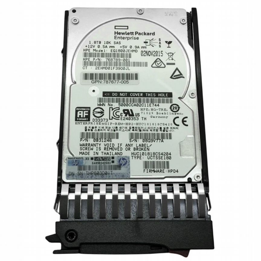 [HUC101818CS4204] Жесткий Диск Hp 1.8tb Eg1800jehmd Sas Huc101818cs4204