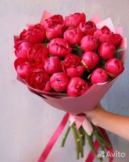 Пионы Букет пионов Доставка цветов