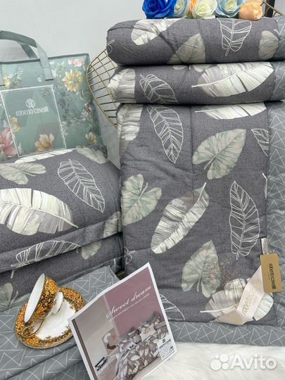 Постельное белье с одеялом Roberto Cavalli хлопок