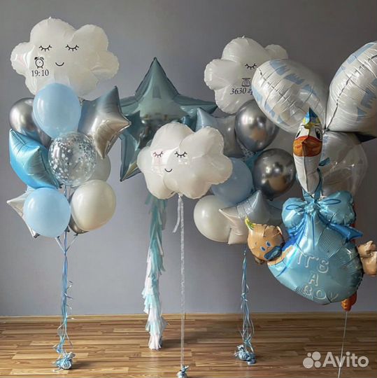 Воздушные шары на выписку из роддома