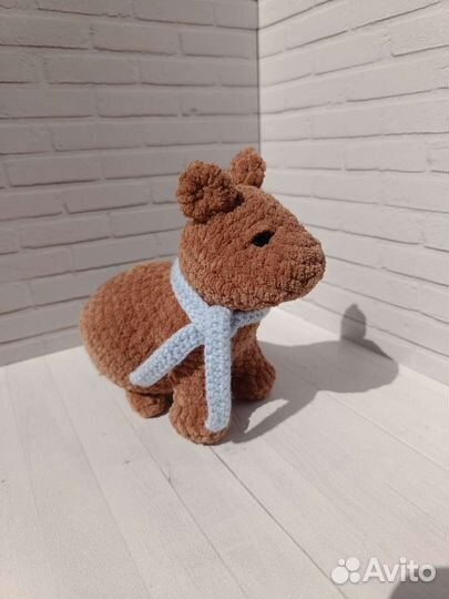 Капибара игрушка вязаная