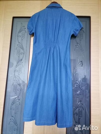 Джинсовое платье и рубашки 46-48