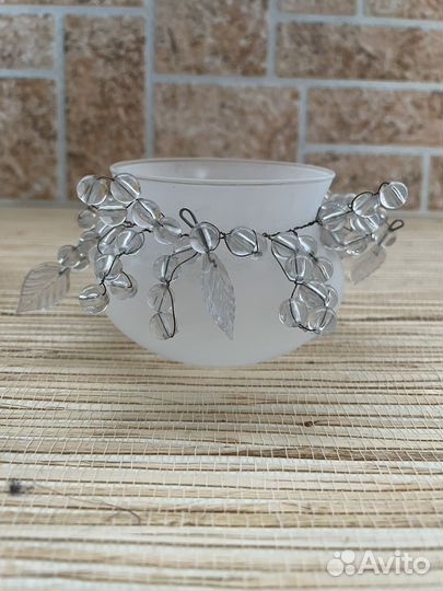 Подсвечник матовое стекло