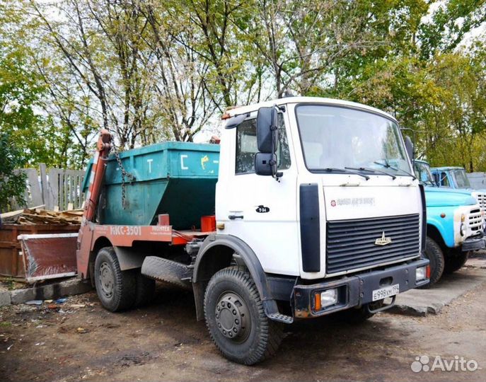 Вывоз мусора контейнером 8м3