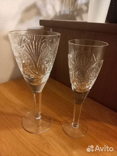 Хрустальные рюмки на ножке СССР