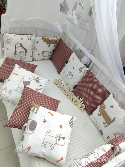 Бортики в кроватку комплект в Кроватку