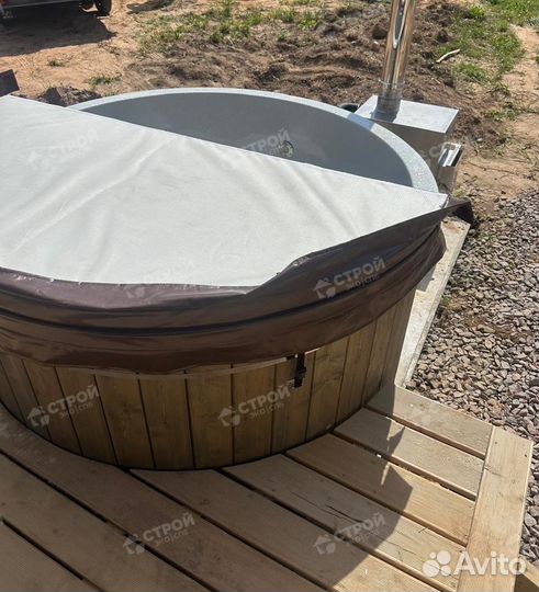 Банный чан - купель на дровах