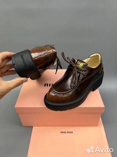 Оксфорды женские Miu Miu 