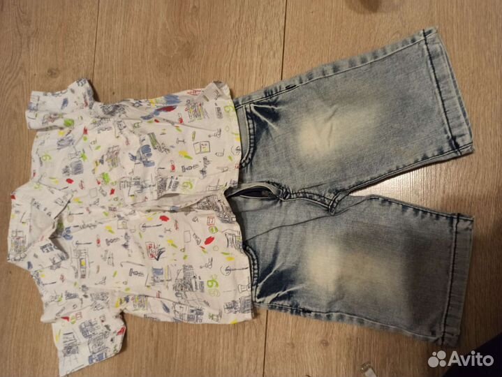 Праздничный костюм пиджак, рубашка и шорты, 86 р