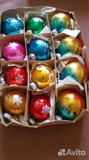 Набор ёлочных игрушек ГДР