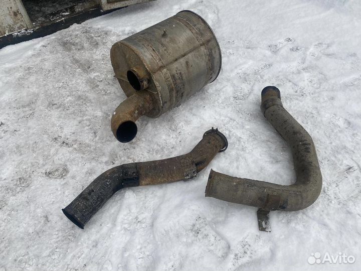 Бочка глушителя в Сборе с трубами DAF XF95