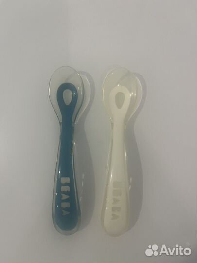 Ложки beaba 2 шт + поильник beaba