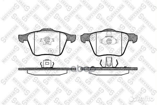Колодки дисковые п. volvo xc90 02 перед Stellox