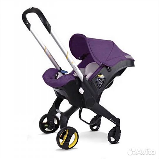 Коляска-автокресло FooFoo 4 в 1 Фиолетовый (Purple