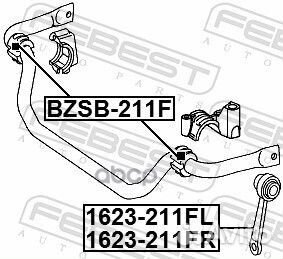 Тяга стабилизатора mercedes benz E-class 211 4