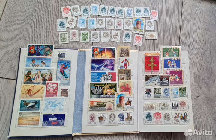 Марки СССР чистые не гашеные вместе с альбомом