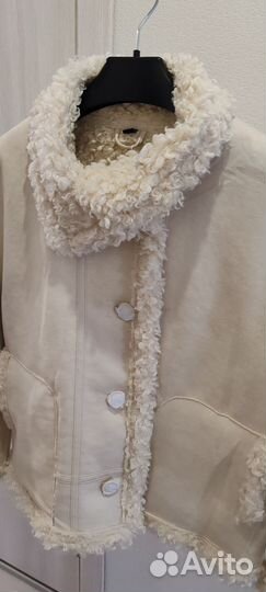 Куртка Дублёнка барашек жен новая 52-54 двусторон