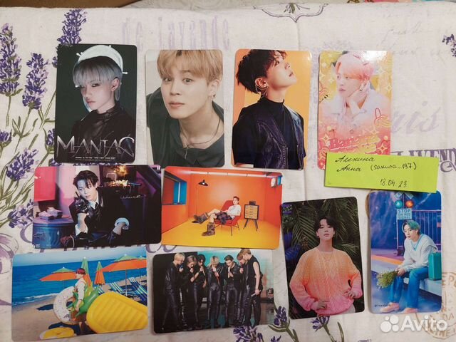 Карты bts, ateez(1шт) неофициальные