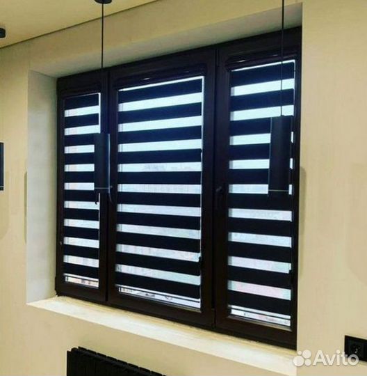 Рулонные шторы день ночь