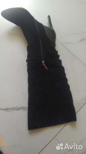 Сапоги натуральная кожа (замша)